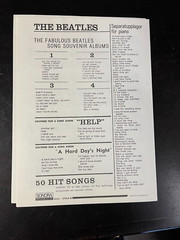 The Beatles « What Goes On » 1965 Sonora Sheet Music (Scandinavia)-3481