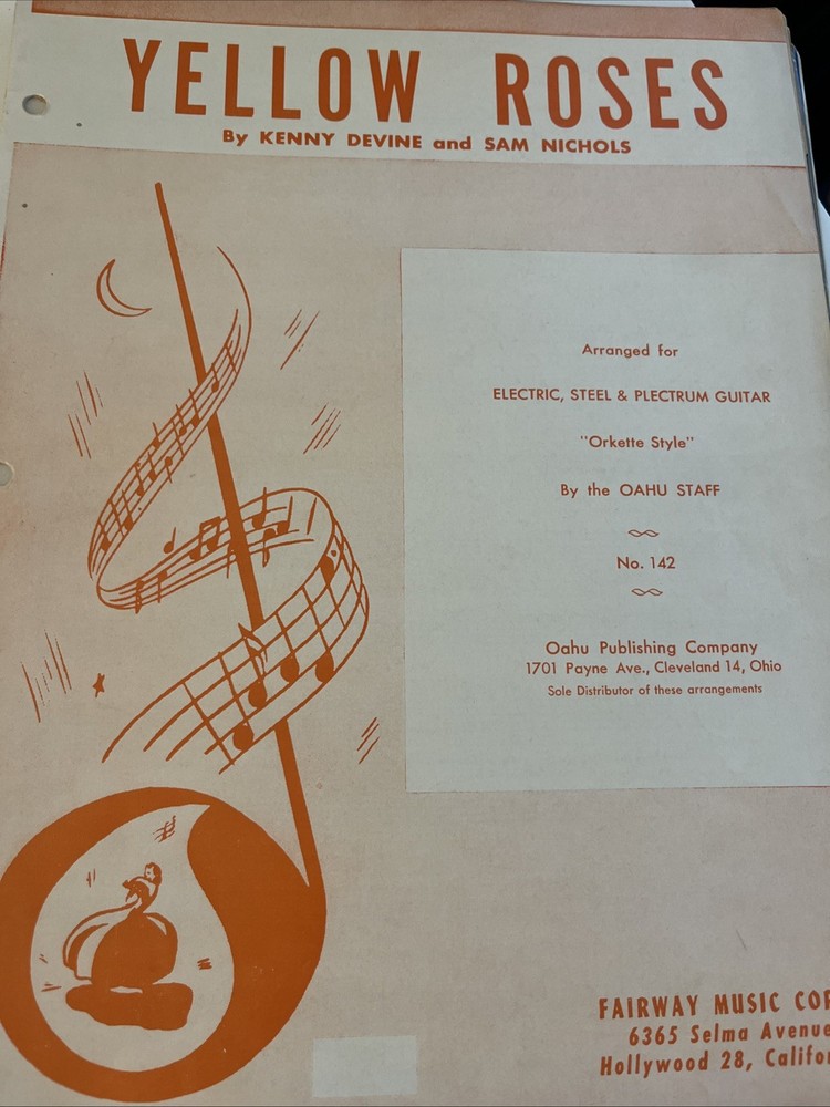 Yellow Roses Kenny Devine Sam Nichols Orkette Style Oahu Electric Steel Guitar