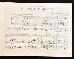 Max Reger 30 Little Chorale Preludes Op 135a Organ Sheet Music Peters