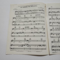 AN OFFICER AND A GENTLEMAN Up Where We Belong Sheet Music 1982