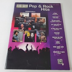Pop & Rock Hits Piano Vocal Chords Alfred Music Songbook Sheet Music 2008