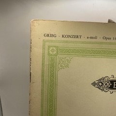 Vintage Edition Peters Grieg Piano Concerto Op 16 A Minor Piano Score Germany