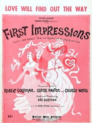 Love Will Find Out The Way Sheet Music First Impressions 1959 Musical Flop Weiss