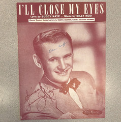 I’ll Close My Eyes Easy Listening Sheet Music Piano Solo Trumpet Sax Clarinet