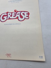 Grease Recorded by Frankie Valli 1978 Sheet Music Piano Vocal Guitar