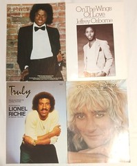 19 1980&rsquo;s Sheet Music Lot LIONEL RICHIE Kenny Rogers GREASE Michael Jackson
