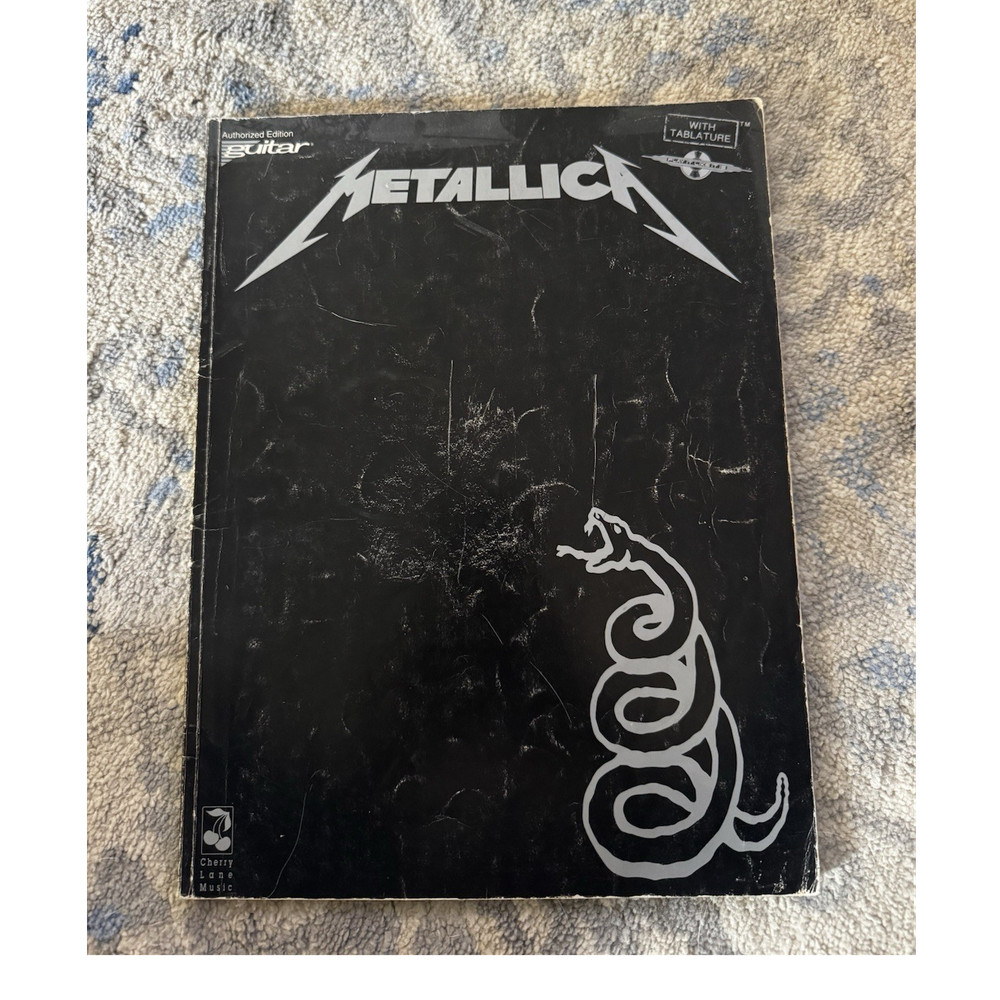 Metallica Black Album Electric Guitar Tabulature Song Book Rock Cherry Lane