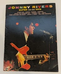 Rare JOHNNY RIVERS SUPER GO-GO HITS Sheet Music Song Book 1965, Piano, Voice