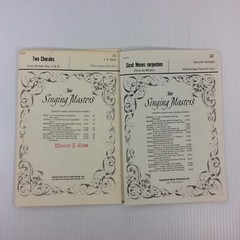 AMP Singing Masters Choir Sheet Music Lot 2 Sacred Church Choral Octavo FD3 2595