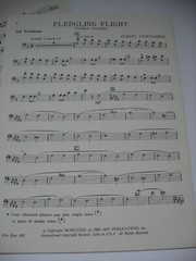 Fledgling Flight Trombone and or Baritone Trio with Piano Sheet Music Stoutamire