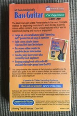 60-MINUTE INTRODUCTION TO BASS GUITAR-BEGINNERS-CASSETTE/VIDEO/VHS-SEALED-NEW!!
