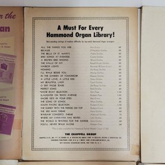 Hammond Organ Sheet Music Books Vtg 50s Lot of 6 USA Hymns Showtime