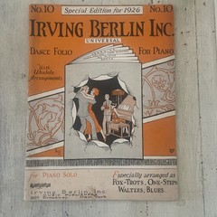Irving Berlin Universal Dance Folio No. 10 For Piano Solo Songbook 1926 Advanced