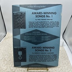 Award Winning Songs Paul Francis Webster Sheet Music Book Robbins Music 1967