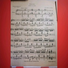 Piano Violin Sheet Music Staccato Etude De Salon Bohm Schirmer Vtg 1905 G