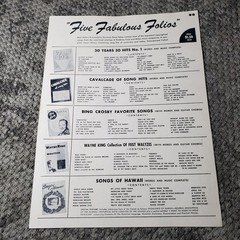 Three Coins in the Fountain Sheet Music from 20th Century-Fox P/V/G 1954