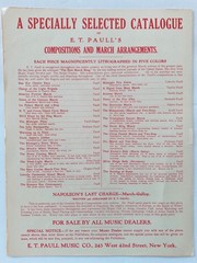 1924 E.T. Paull Spirit of the U.S.A. USA March Sheet Music Solo Beautiful Litho
