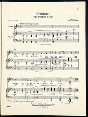 1931 Gratitude Sacred Church Song Pearl G Curran Piano Vocal Vintage Sheet Music