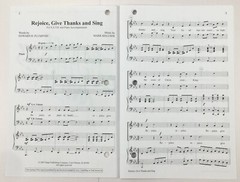 Rejoice Give Thanks And Sing SATB Chorus Piano Sheet Music By Hope Publishing
