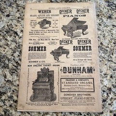 Music & Drama Vol II No. 9 New York, June 3, 1882 32 Pages – 11×16”
