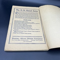 1924 Sheet Music The Junior Intermediate Anthem Book Oliver Ditson Co