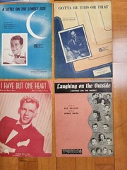 Lot of 33 VTG 1940s Piano Sheet Movie Music Betty Grable Humphrey Bogart Goodman