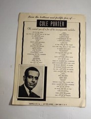 1953 Cole Porter Sheet Music I Love Paris Can-Can