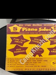 Vintage 1942 Boogie Woogie 5 Piano Solos Sheet Music Book Leeds Ammons Lewis