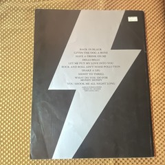 AMSCO Publications AC/DC Back In Black Guitar Tabulature Rock AM 69596
