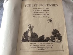 Walter Carroll Forest Fantasies Sheet Music Book, Forsyth Brothers 1916 DAMAGED