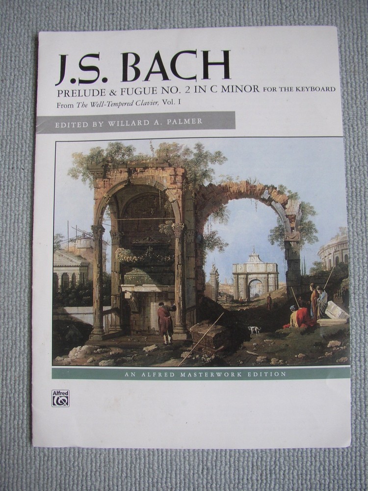 Sheet music Prelude & Fugue No.2 in C Minor for Keyboard Piano J S Bach BWV 847