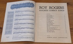 Roy Rogers Favorite Cowboy Songs 1943 Robbins Music Songbook Guitar Chords MINT
