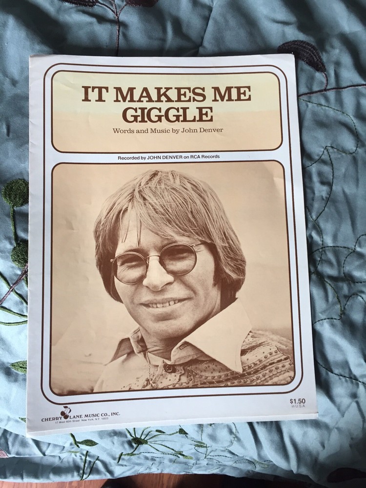 John Denver Sheet Music It Makes Me Giggle 1976