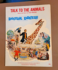 Vintage 1967 Doctor Dolittle Talk to the Animals Sheet Music 20th Century Fox