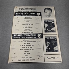 Roger Williams Piano Interpretations No 3 1959 Vintage Songbook Robbins Music