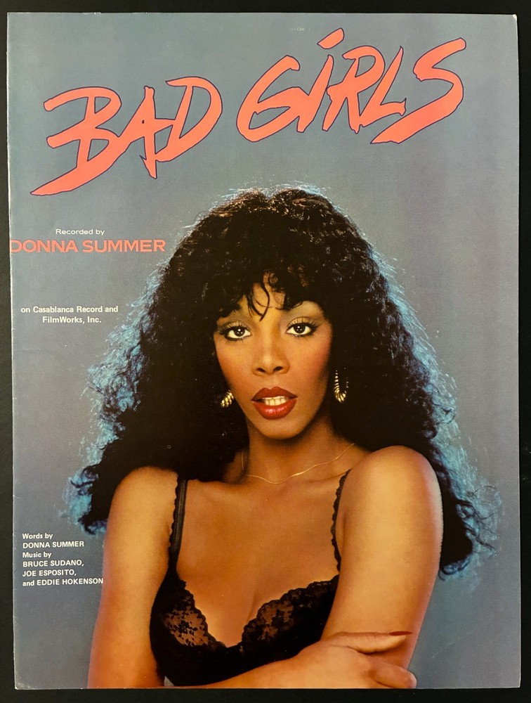 1978 DONNA SUMMER « BAD GIRLS » SHEET MUSIC – DISCO ROCK