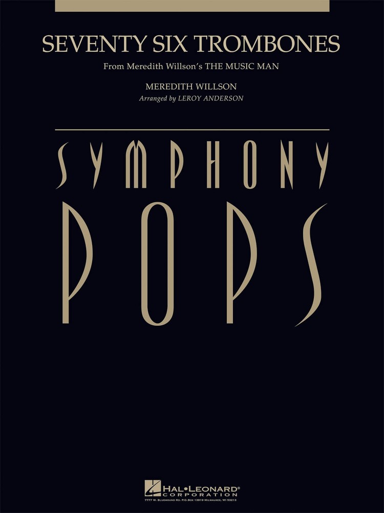 Seventy Six Trombones Symphony Pops Full Orchestra Score Parts Meredith Willson