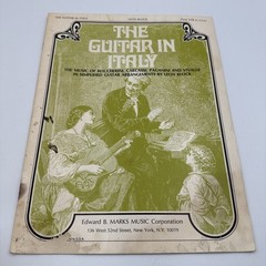 The Guitar in Italy for Classical Guitar Sheet Music Book (1970s)
