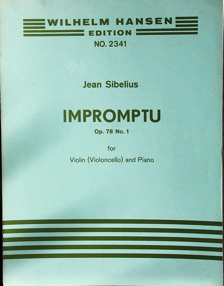 Sibelius Impromptu Op. 78 no 1 for violin(or violoncello) and piano