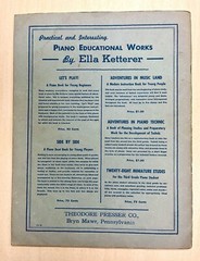 Vintage 1947 Ella Ketterer&rsquo;s Book of Piano Pieces – CLASSIC PIANO Instruction!