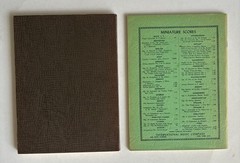 Lot of 2 Miniature Orchestra Scores by Gabriel Faure, Ballade and Requiem