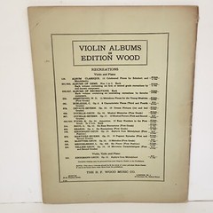 1901 Krogmann 12 Zephyrs From Melodyland Violin & Piano Sheet Music Songbook