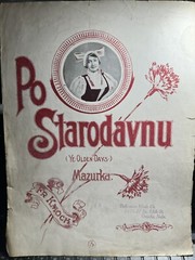 Undated 11×14 Bohemian Mazurka Sheet Music Po Starodavnu (Ye Olden Days)