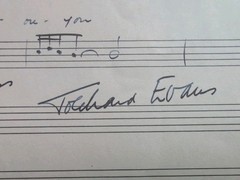 1940 TOLCHARD EVANS AUTOGRAPHED HAND SIGNED MUSIC SONG SHEET- « LADY OF SPAIN »