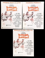 Vintage Promises Promises Sheet Music Lot Of 3 Bacharach David 1968 Broadway Mus