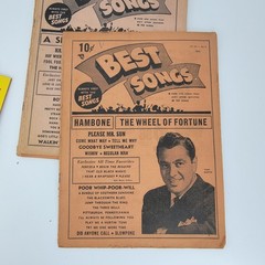 Lot of 10 1950s song lyrics magazines Popular Songs That Will Live Forever Best
