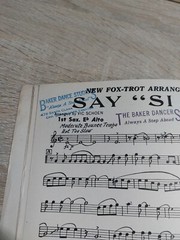 Say Si Si Fox Trot Arrangement vintage Vic Shoen Full Score
