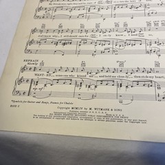 1954 Perry Como Wanted Sheet Music Jack Fulton Lois Steele M. Witmark & Sons