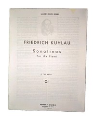Vintage Kuhlau Sonatinas For Piano Solo Book 1 Edwin F Kalmus Piano Series