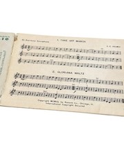 VTG 1940 Top Flight Band Folio Baritone Saxophone Music Book Rubank